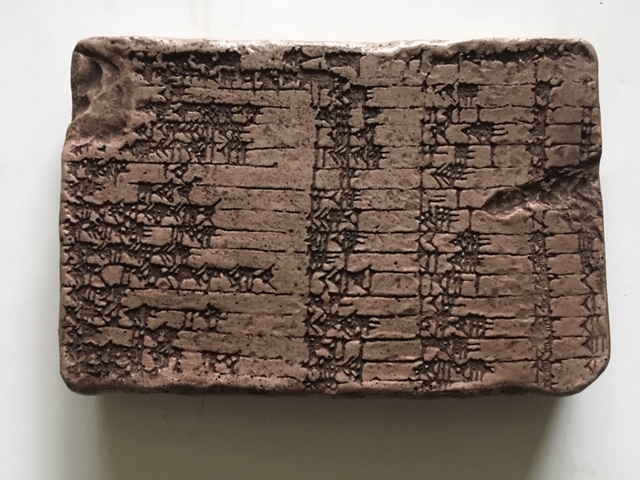 Sumerian Calculus Tablet Recreation